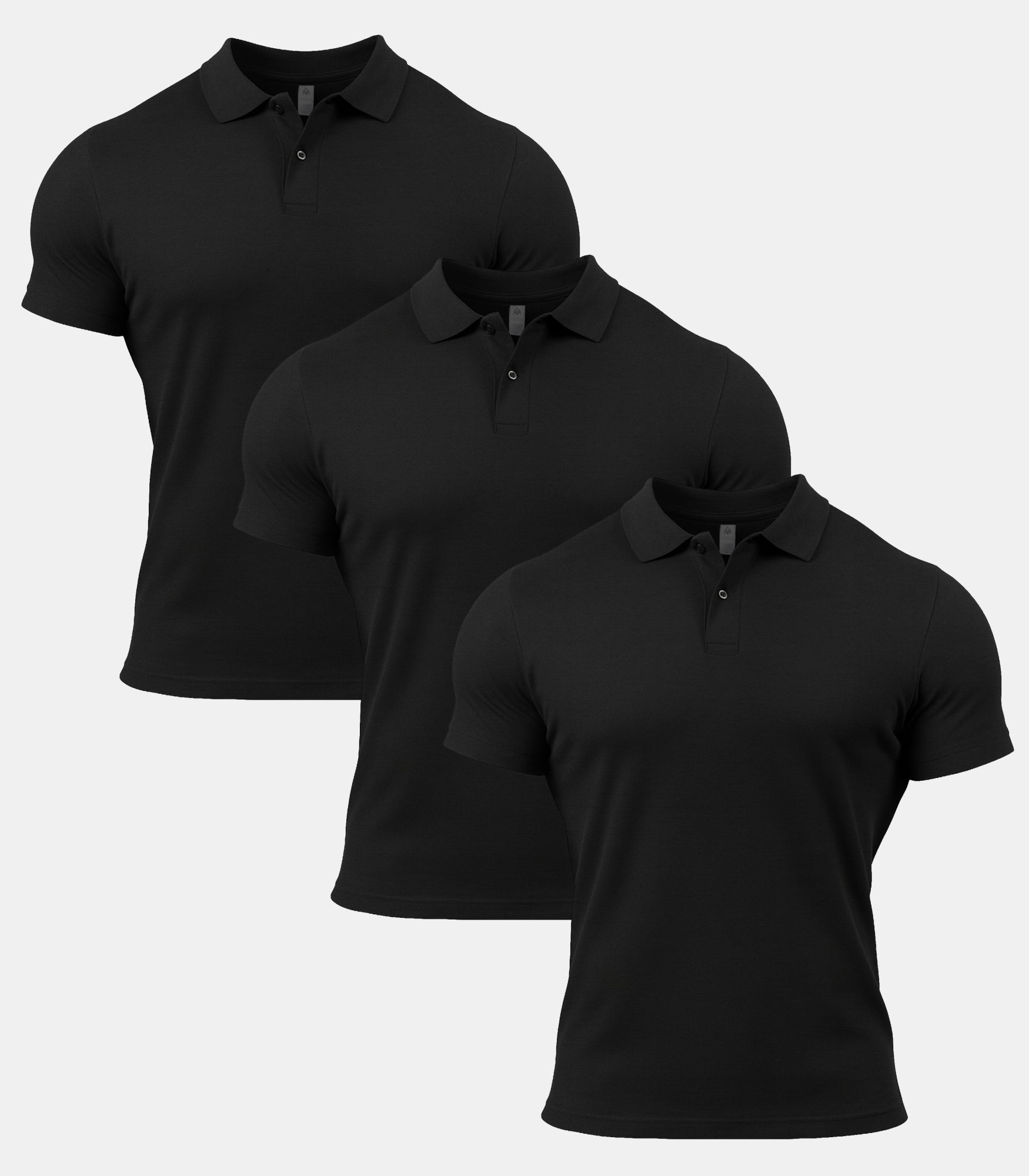 All Black Polo Shirt 3 Pack