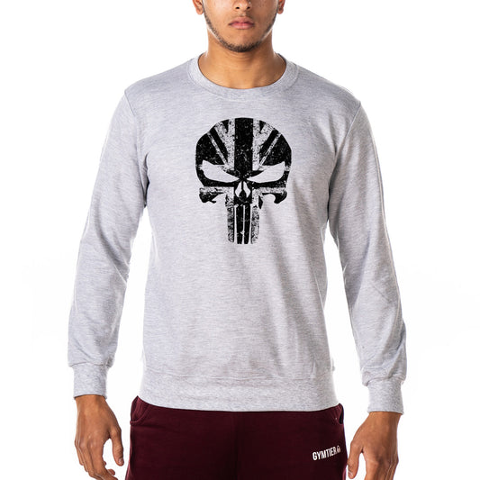 Skull UK Flag - Gym Sweatshirt