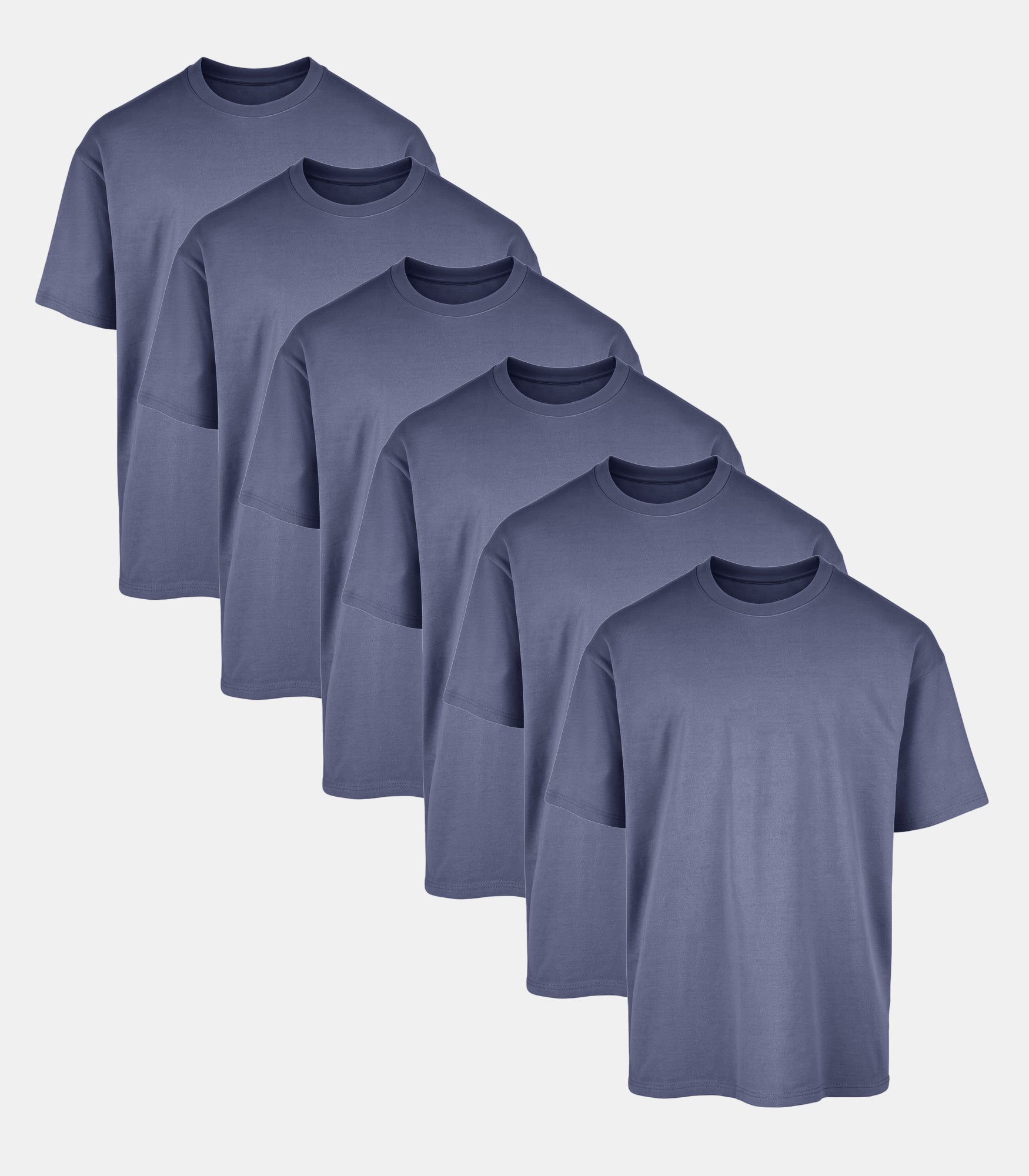 All Blue Oversized Tee 6 Pack