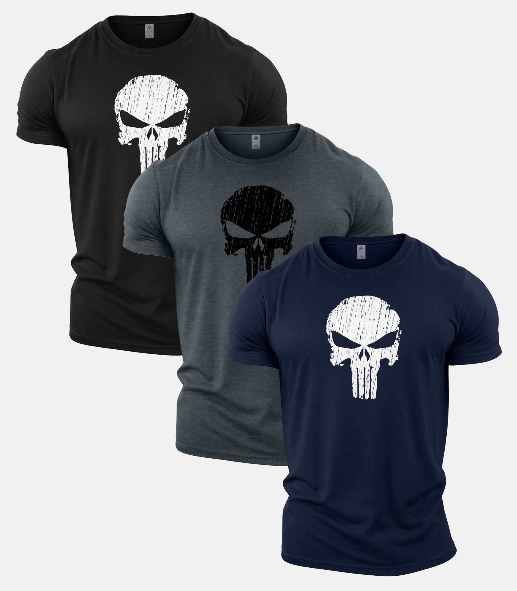 Skull Classic Gym T-Shirt 3 Pack