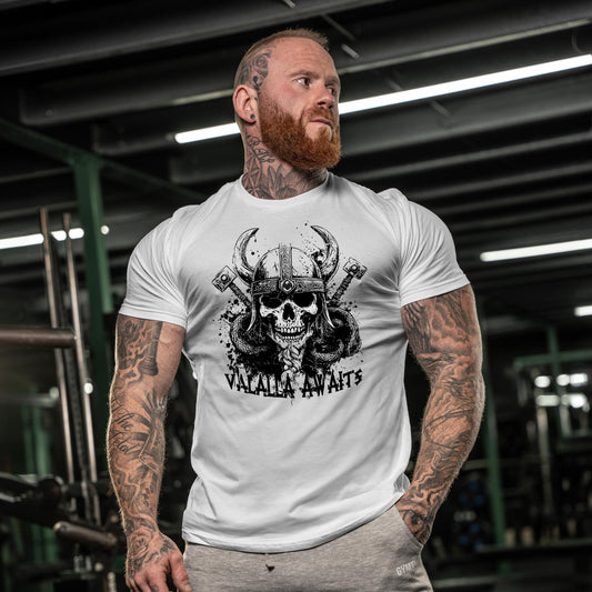 Sons Of Odin Valhalla Awaits - Gym T-Shirt