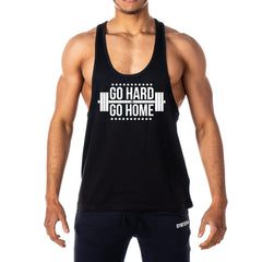 Go Hard Or Go Home Mens Stringer Tank Top