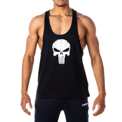 Skull Mens Stringer Tank Top