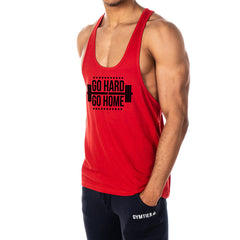 Go Hard Or Go Home Mens Stringer Tank Top