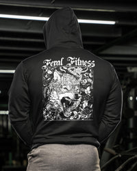 Feral Fitness Wolf - Gym Hoodie