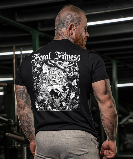 Feral Fitness Wolf - Gym T-Shirt
