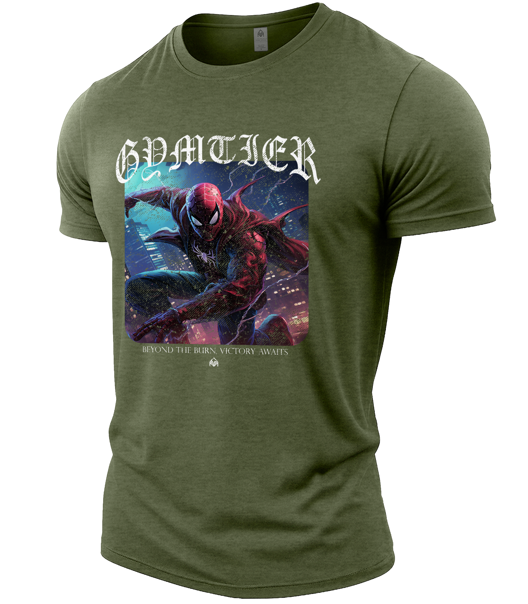 Heather Military Green | Angle