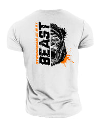 Strongman Beast Orange - Gym T-Shirt