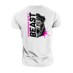 Strongman Beast Pink - Gym T-Shirt