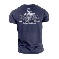 Gymtier Barbell Club - Conquer Your Goals - Gym T-Shirt