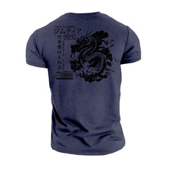 Breath Fire Japanese Dragon - Gym T-Shirt