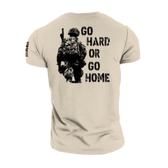 Go Hard Or Go Home - Gymtier Barbell Division Gym T-Shirt