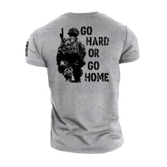 Go Hard Or Go Home - Gymtier Barbell Division Gym T-Shirt