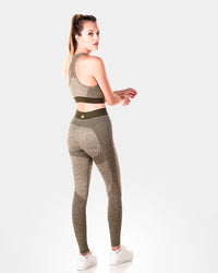 Womens Sculpt Khaki Sports Bra