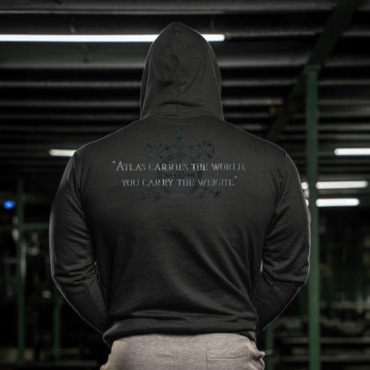 Atlas Strength Carry The Weight- Gym Hoodie