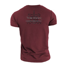 Atlas Strength From Struggle Comes Strength - Gym T-Shirt