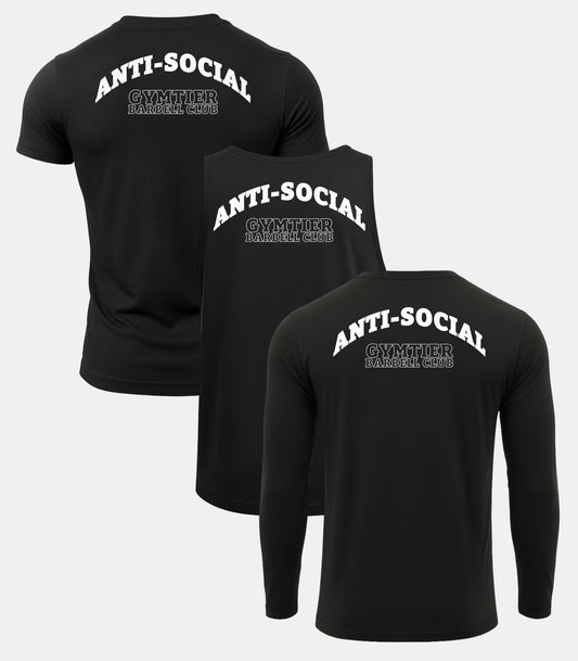 Gymtier Barbell Club - Anti-Social 3 Pack