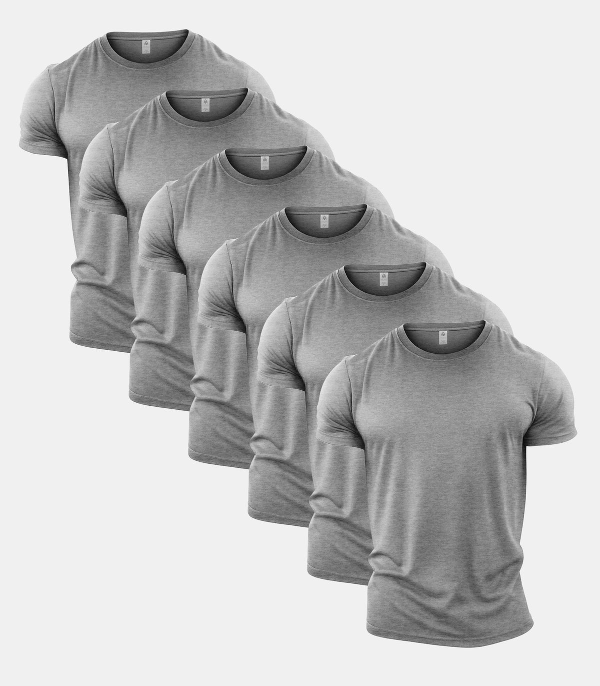 All Sport Grey Crew Neck T-Shirt 6 Pack