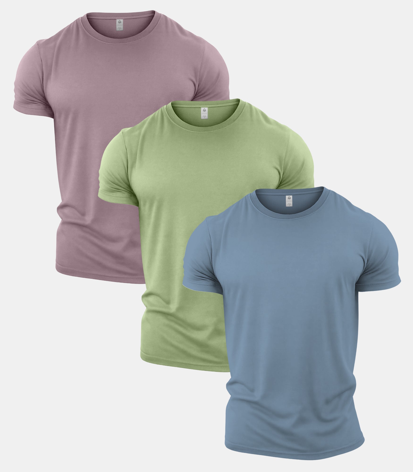 Pastel Crew Neck T-Shirt 3 Pack