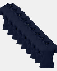 All Navy Polo Shirt 9 Pack