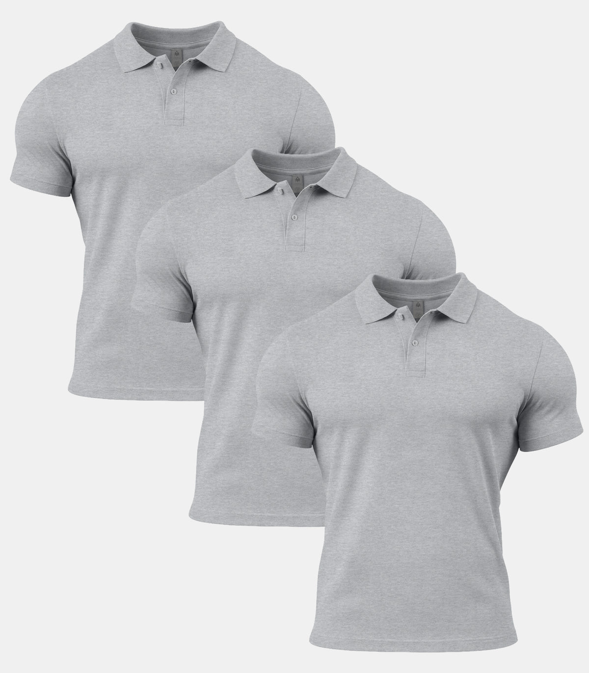 All Sport Grey Polo Shirt 3 Pack