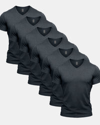 All Grey V-Neck 6 Pack