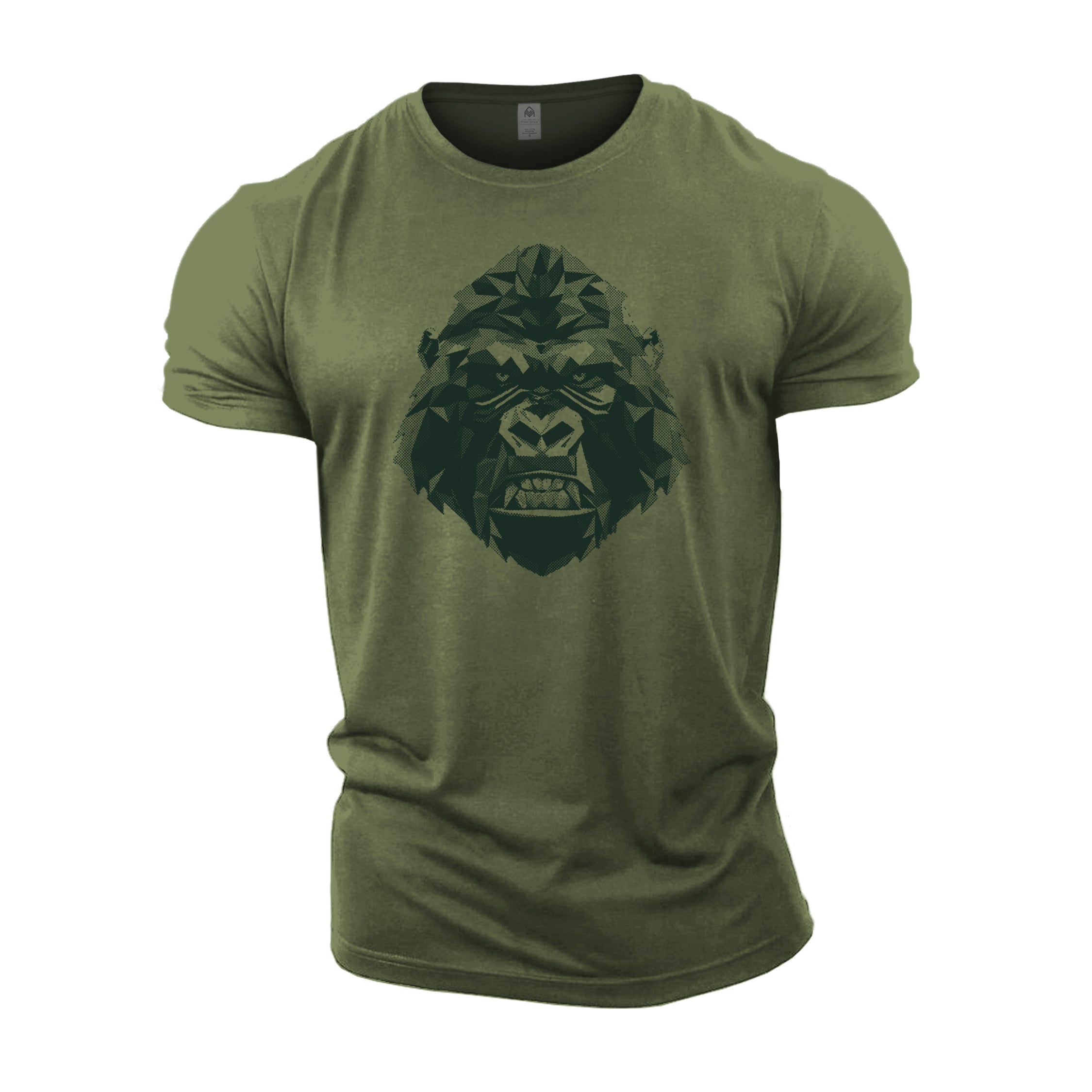 Gorilla Green Halftone - Gym T-Shirt