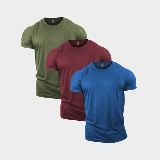 Multi Colour Crew Neck T-Shirt 3 Pack