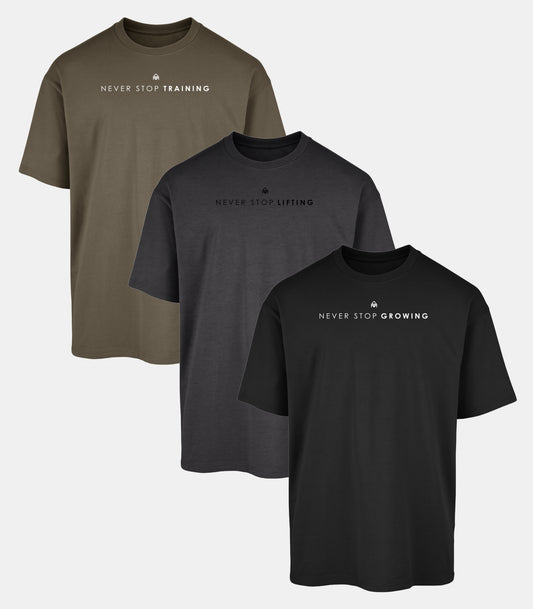 Never Stop Oversized 3 Pack