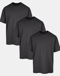 All Charcoal Oversized Tee 3 Pack