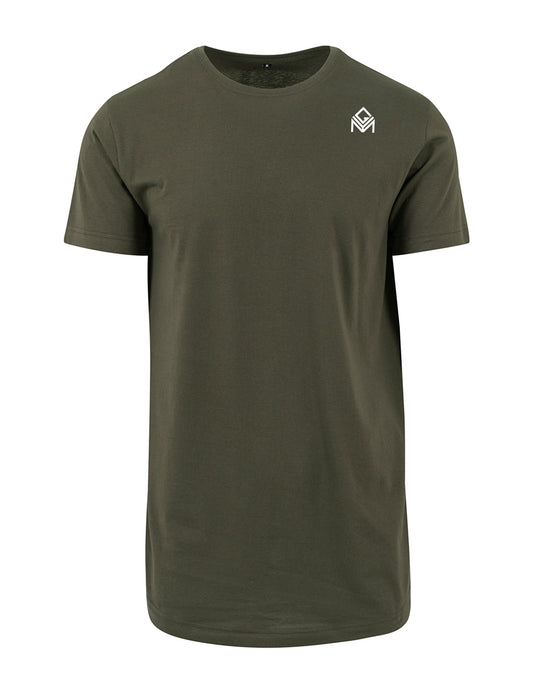 Long Scoop Olive T-Shirt