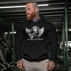 Spartan Forged Strength In Discipline - Gym Hoodie