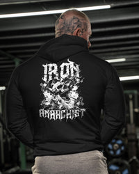 Iron Anarchist Skull Dumbells- Gym Hoodie