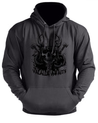 Sons Of Odin Valhalla Awaits - Gym Hoodie