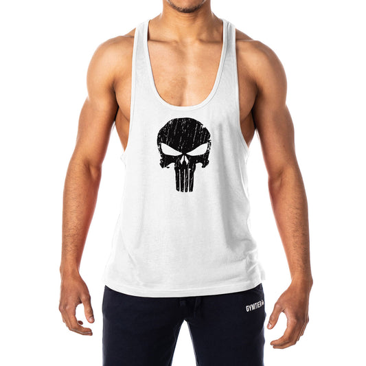 Skull Mens Stringer Tank Top