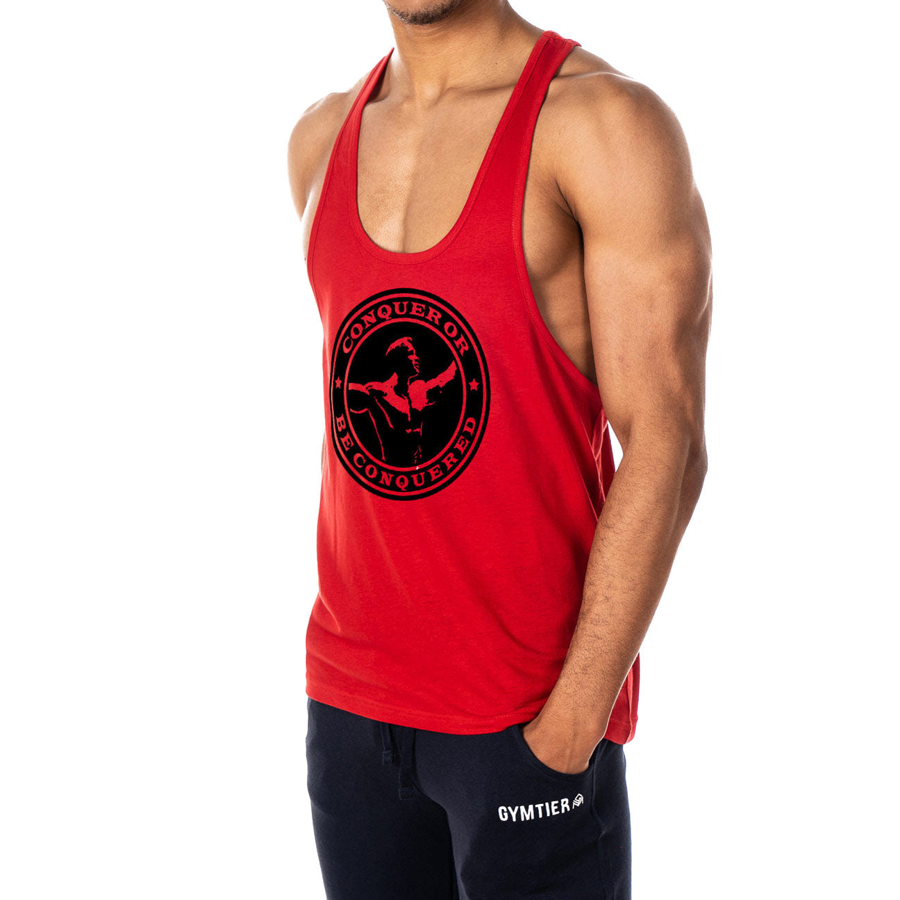 Conquer Or Be Conquered Mens Stringer Tank Top