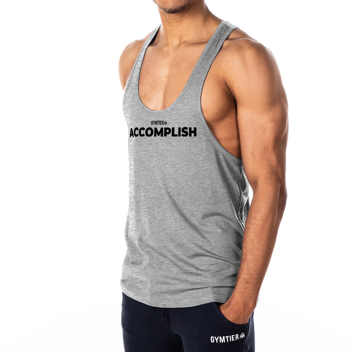 Accomplish Mens Stringer Tank Top