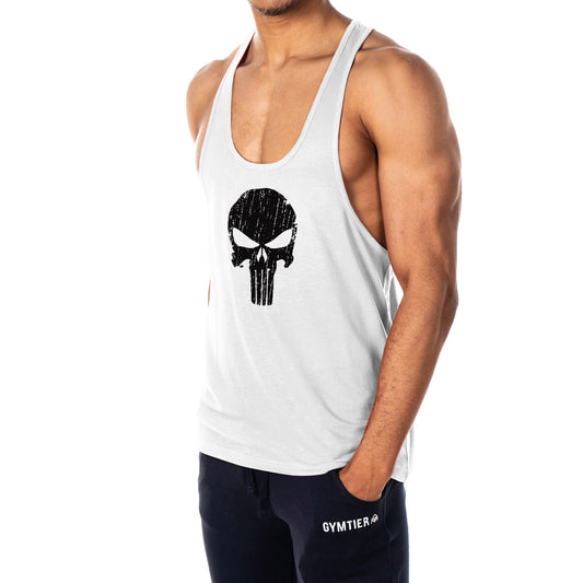 Skull Mens Stringer Tank Top