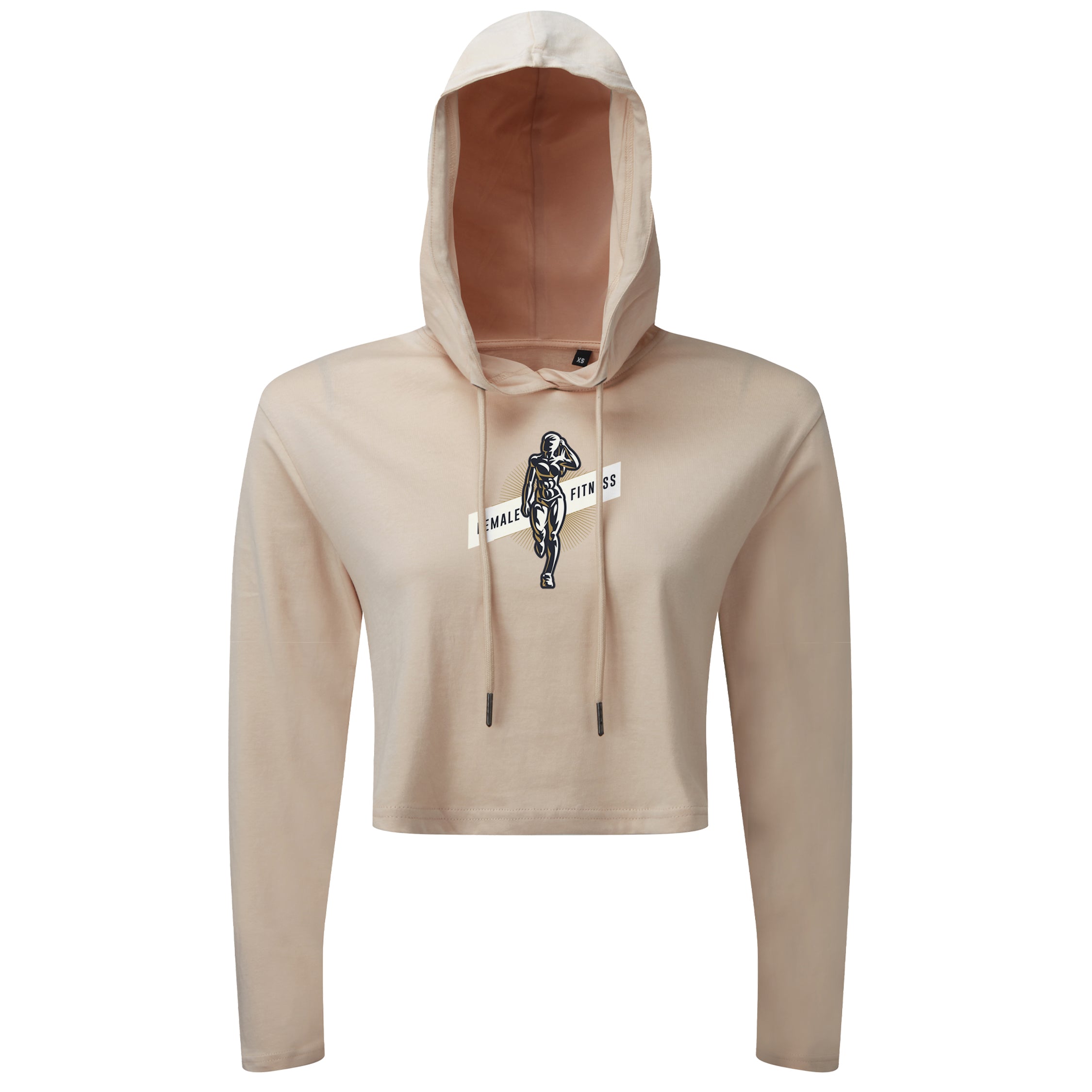 Strong Woman Female Fitness - Cropped Hoodie