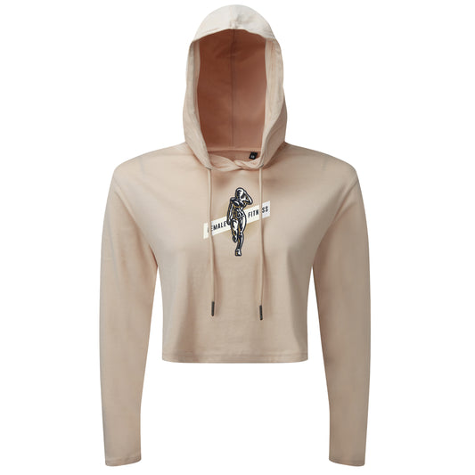 Strong Woman Female Fitness - Cropped Hoodie