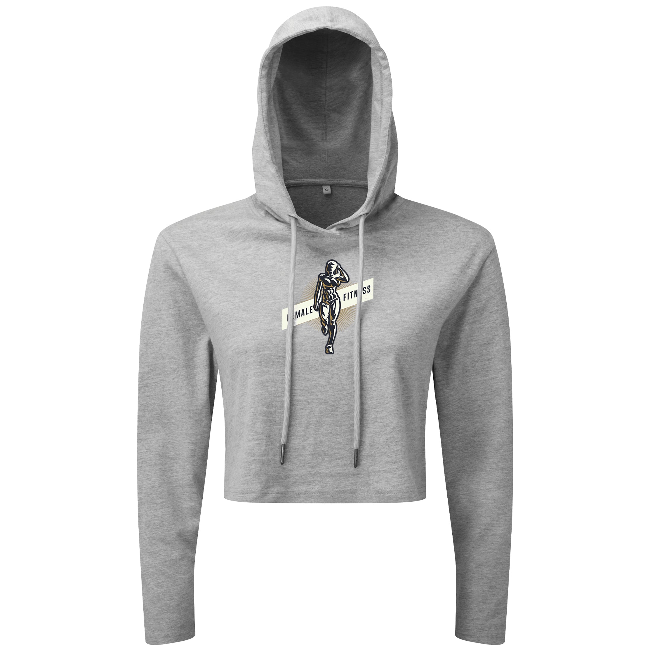 Strong Woman Female Fitness - Cropped Hoodie
