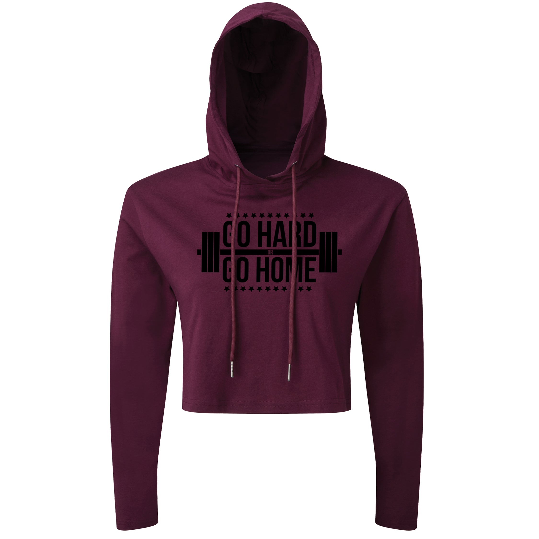 Go Hard Or Go Home - Cropped Hoodie
