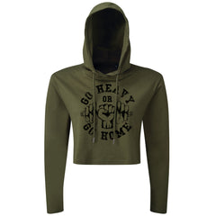 Go Heavy Or Go Home - Cropped Hoodie