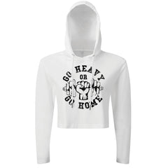 Go Heavy Or Go Home - Cropped Hoodie