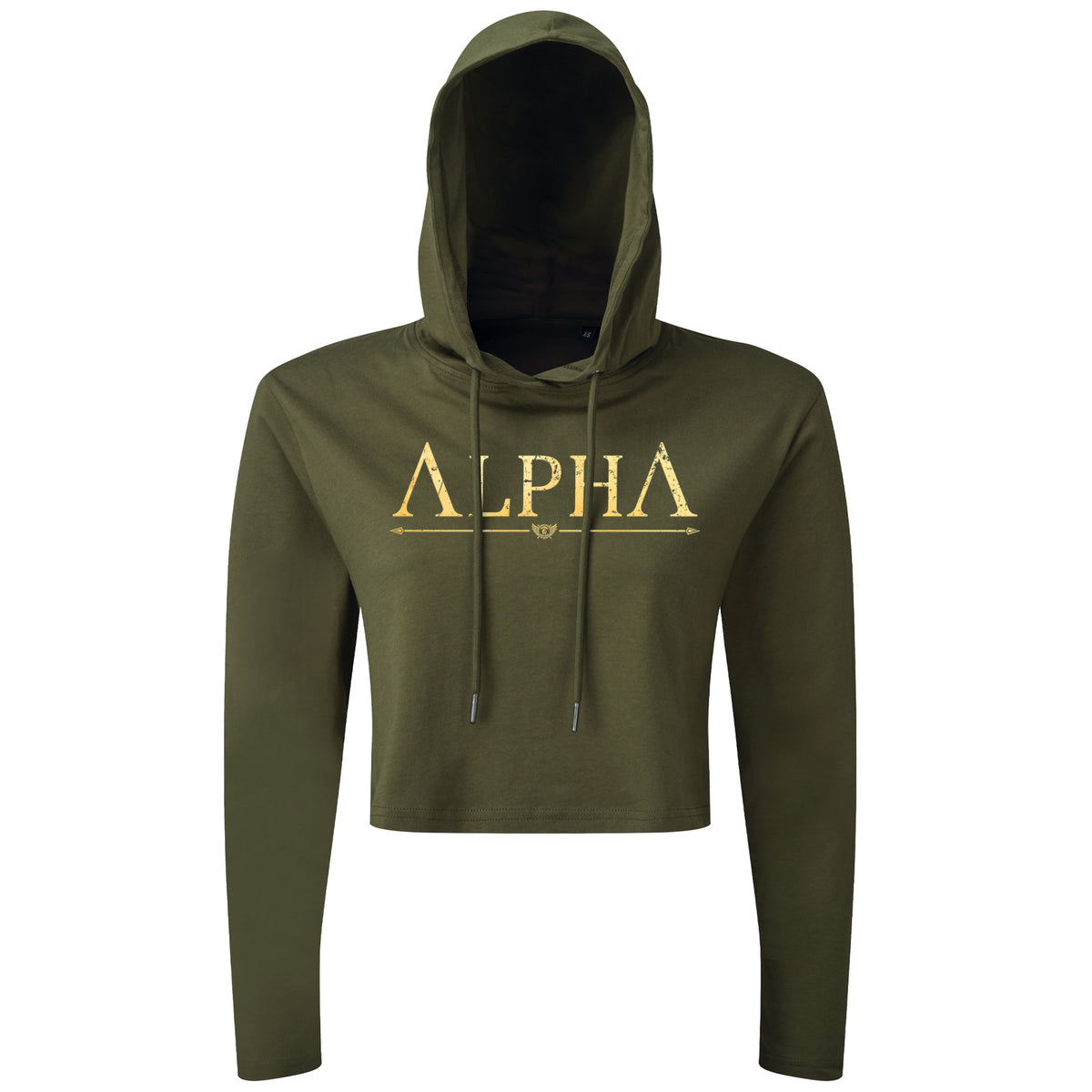 ALPHA Gold - Spartan Forged - Cropped Hoodie