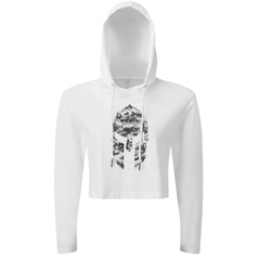 Spartan Helmet Winter Camo - Spartan Forged - Cropped Hoodie