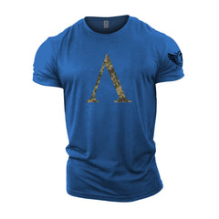 Spartan Symbol Woodland Camo - Spartan Forged - Gym T-Shirt