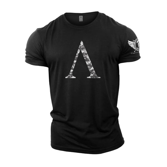 Spartan Symbol Winter Camo - Spartan Forged - Gym T-Shirt