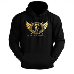 Spartan Forged Chest Emblem Gold - Spartan Forged - Gym Hoodie