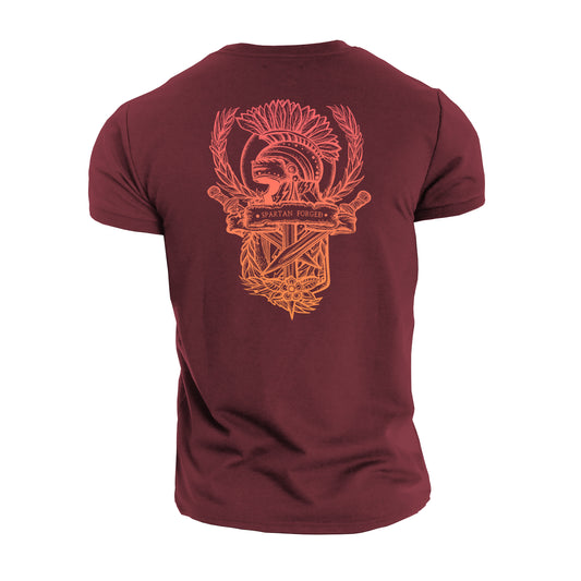 Spartan Forged Crest - Spartan Forged - Gym T-Shirt